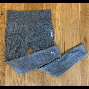 Gymshark Ombré Seamless Leggings - Black/Grey